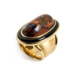 Matrix-Opal-Onyx-Ring