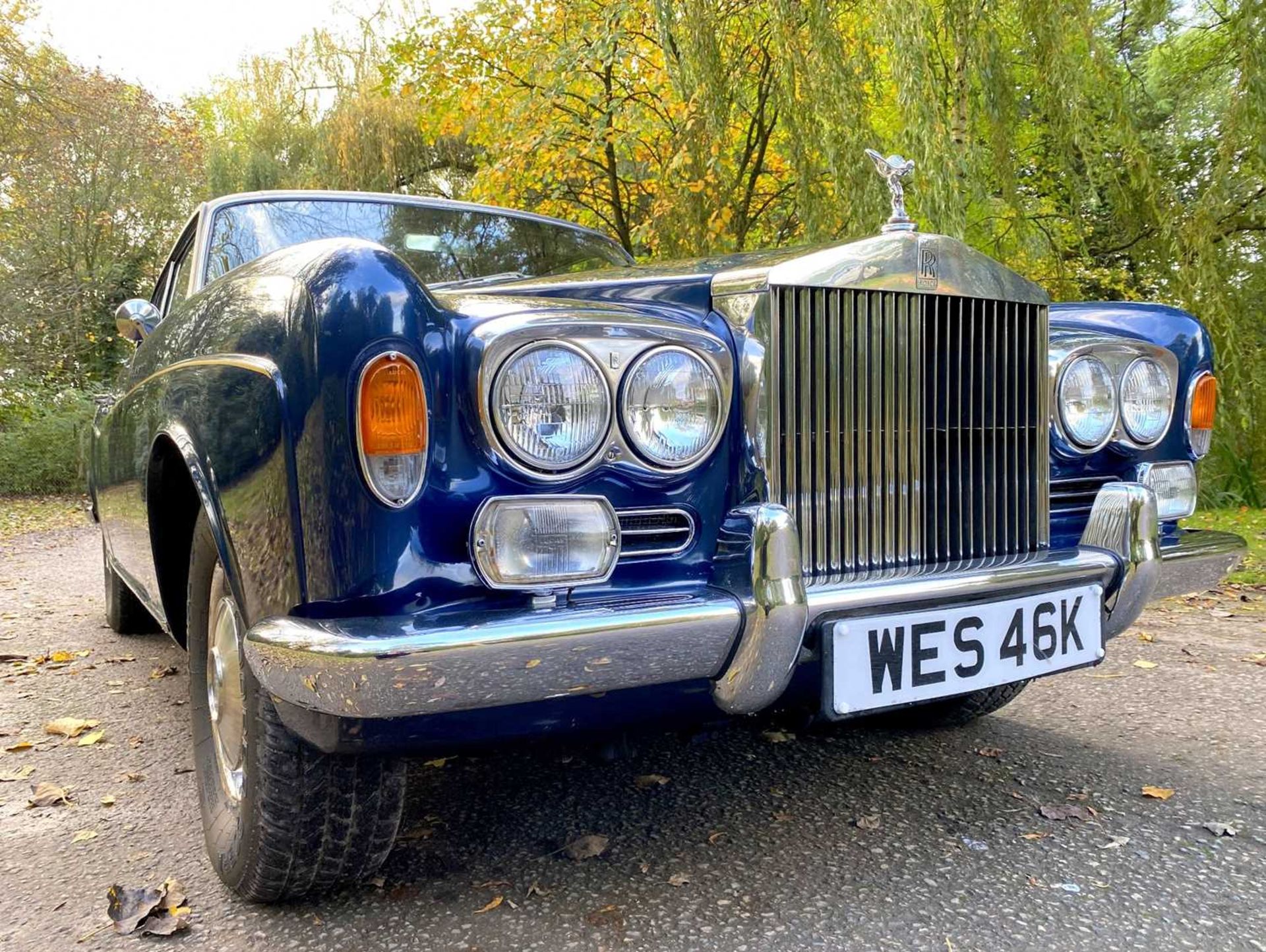 1971 Rolls-Royce Corniche Saloon Finished in Royal Navy Blue with Tobacco hide - Image 11 of 100