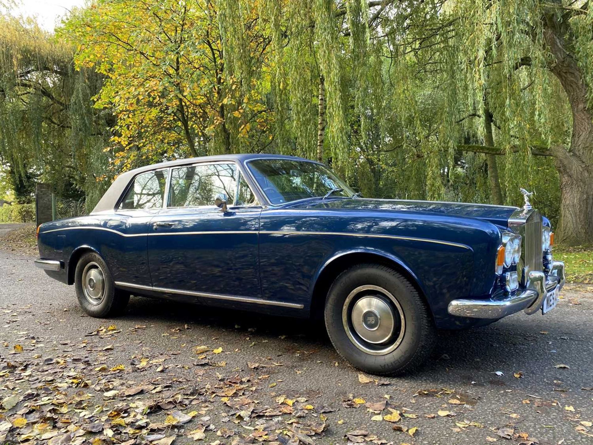 1971 Rolls-Royce Corniche Saloon Finished in Royal Navy Blue with Tobacco hide - Image 7 of 100