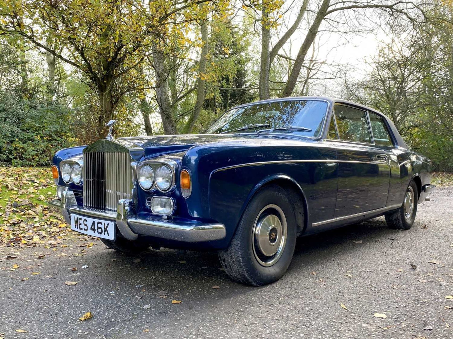 1971 Rolls-Royce Corniche Saloon Finished in Royal Navy Blue with Tobacco hide - Image 8 of 100