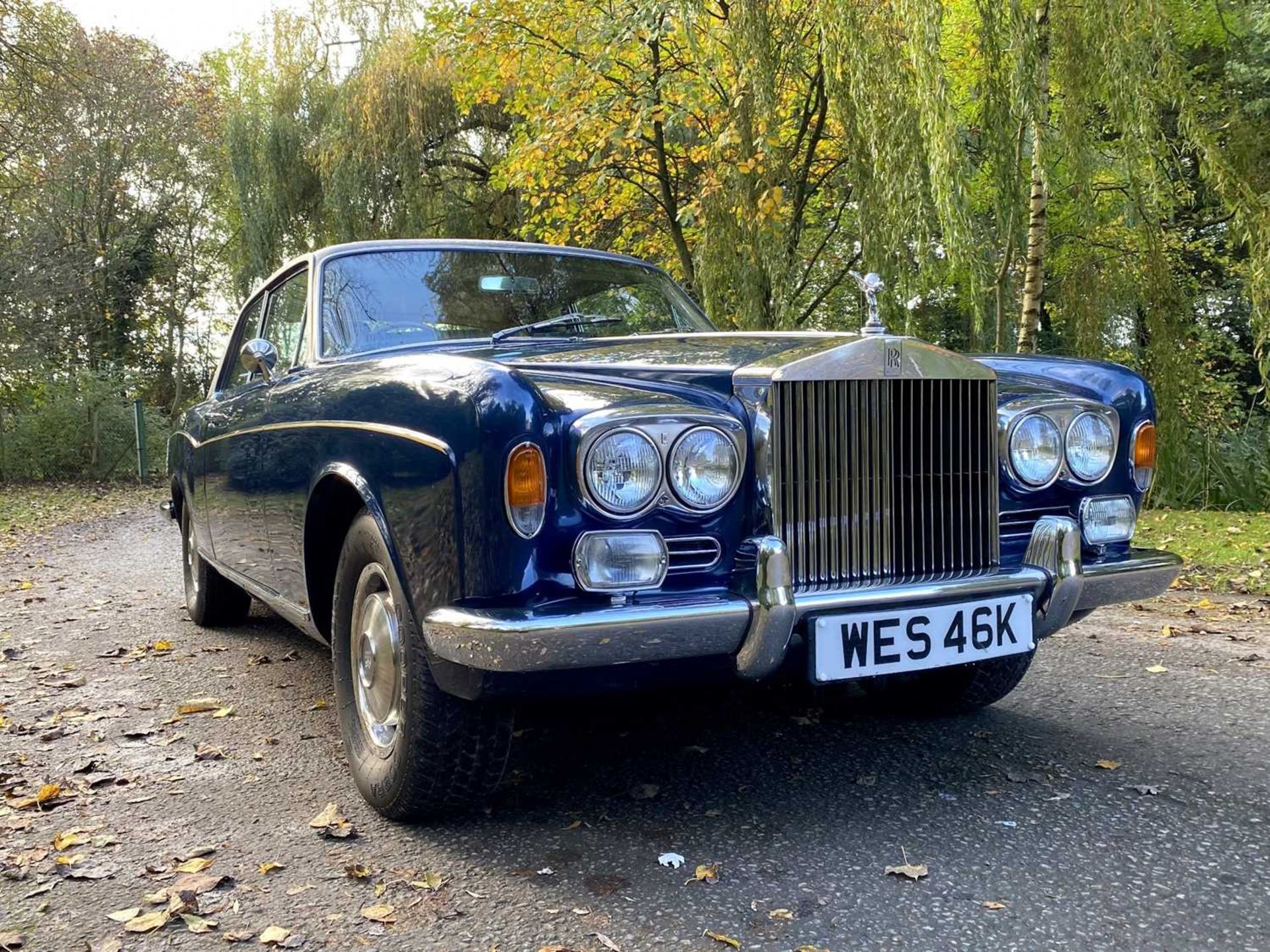 1971 Rolls-Royce Corniche Saloon Finished in Royal Navy Blue with Tobacco hide