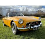 1973 MGB Roadster Comes with its original, transferable registration