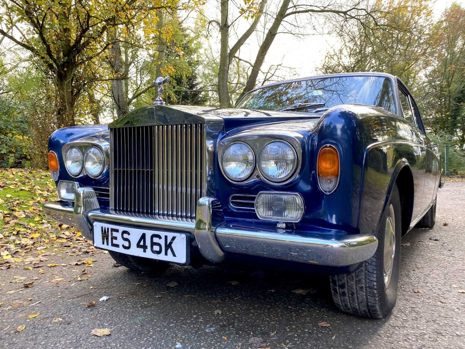 1971 Rolls-Royce Corniche Saloon Finished in Royal Navy Blue with Tobacco hide - Image 12 of 100