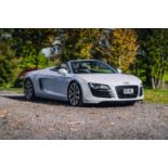 2010 Audi R8 Spyder V8 Specified in Suzuka Grey, with a Black Nappa leather interior and just 22,500