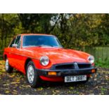 1979 MGB GT ***NO RESERVE*** Three-keeper example, currently displaying just 49,553 miles from new