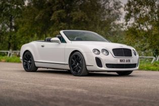 2011 Bentley GTC Supersports Finished in striking Glacier White and riding on gloss black 20” alloy