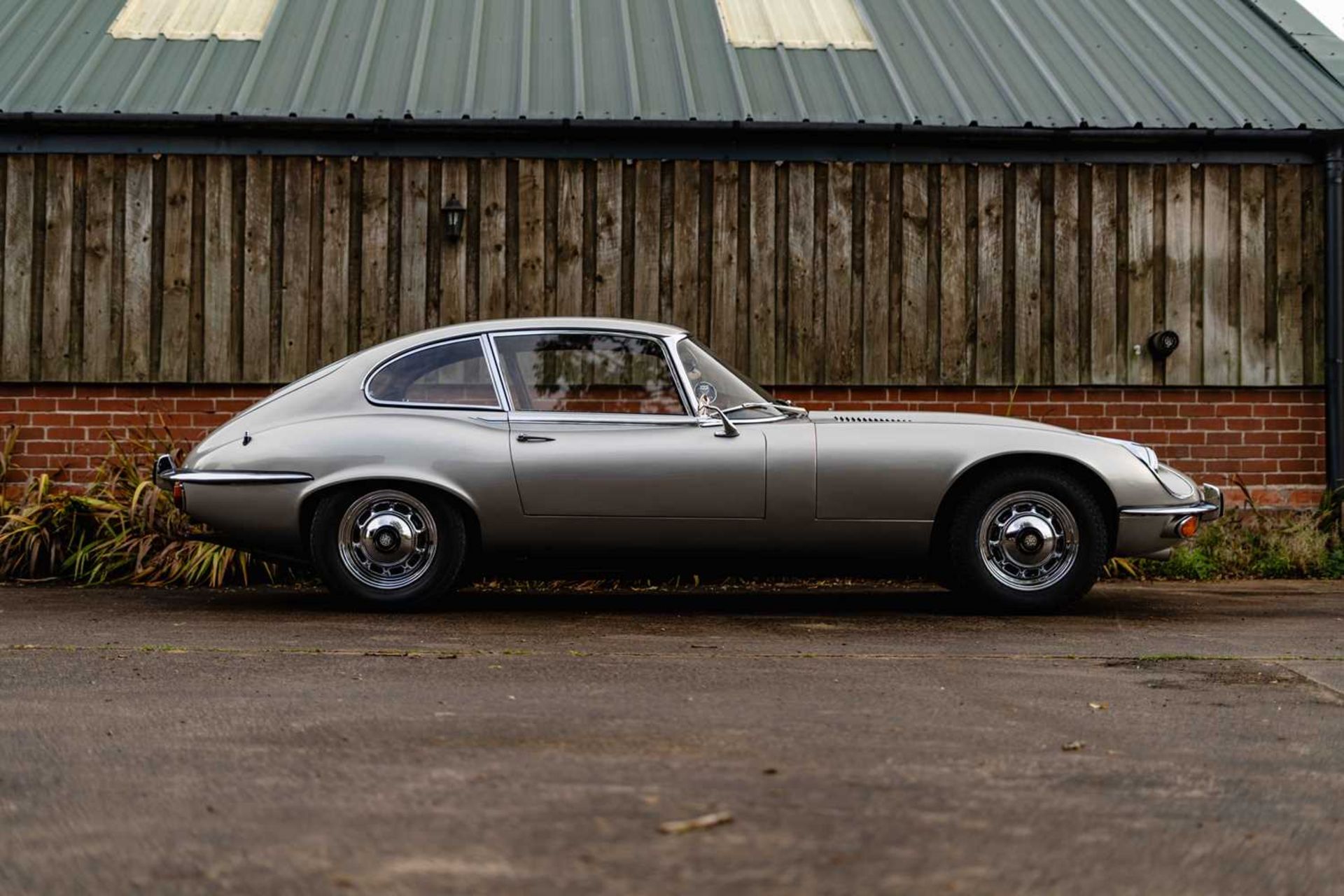 1971 Jaguar E -Type Coupe 5.3 Finished in the special order colour of Pale Pearl Metallic Silver. Re - Image 5 of 58