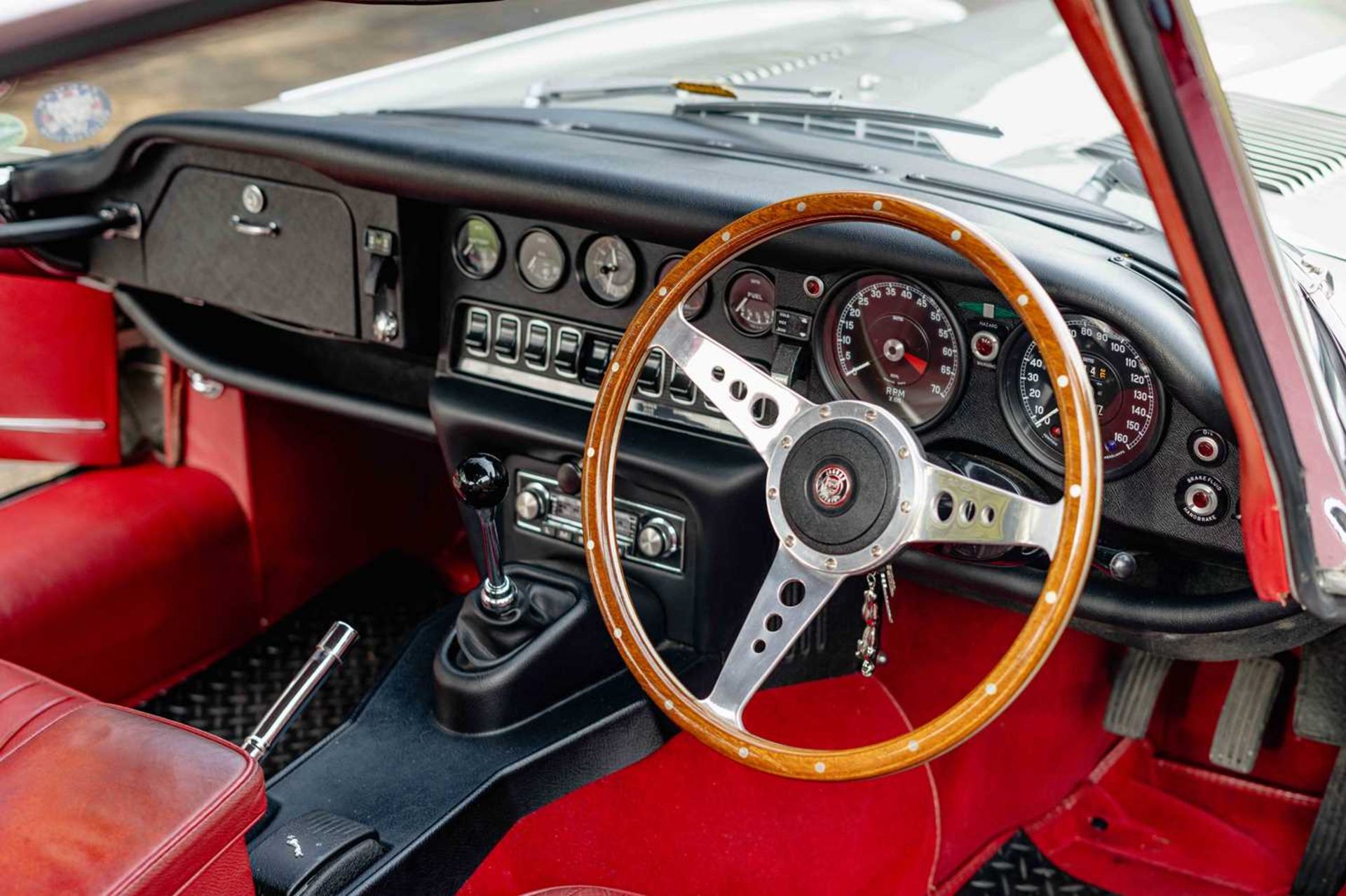 1971 Jaguar E -Type Coupe 5.3 Finished in the special order colour of Pale Pearl Metallic Silver. Re - Image 47 of 58