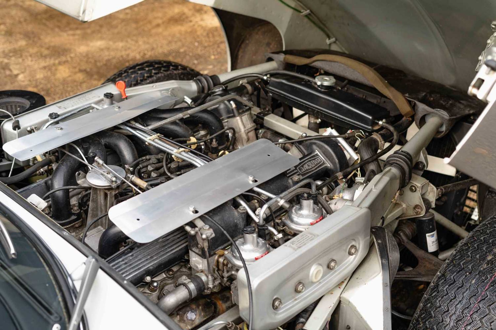 1971 Jaguar E -Type Coupe 5.3 Finished in the special order colour of Pale Pearl Metallic Silver. Re - Image 53 of 58