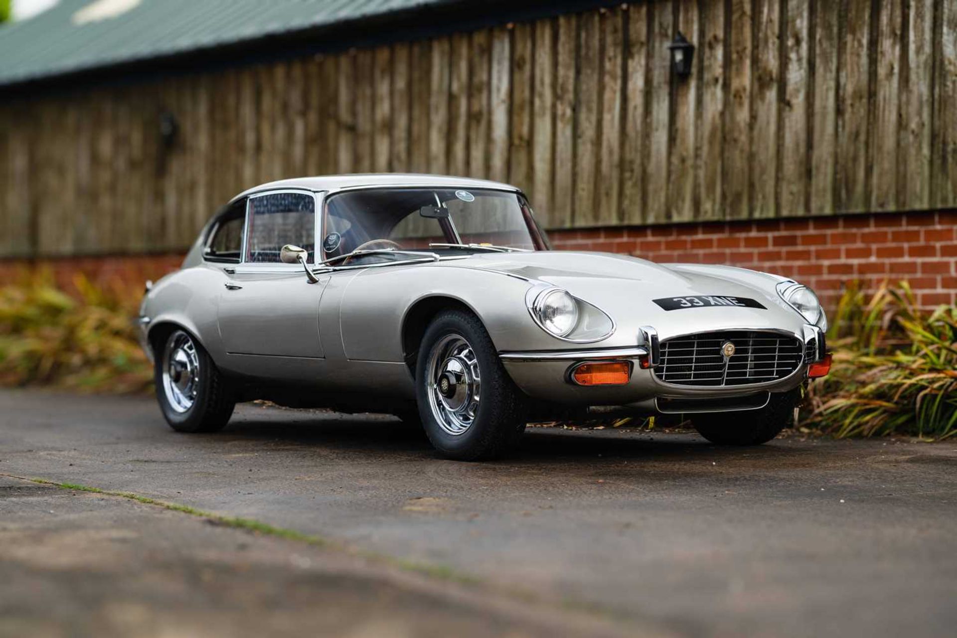 1971 Jaguar E -Type Coupe 5.3 Finished in the special order colour of Pale Pearl Metallic Silver. Re