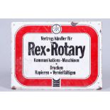 Werbeschild, Rex-Rotary, deutsch, 20.Jh. 