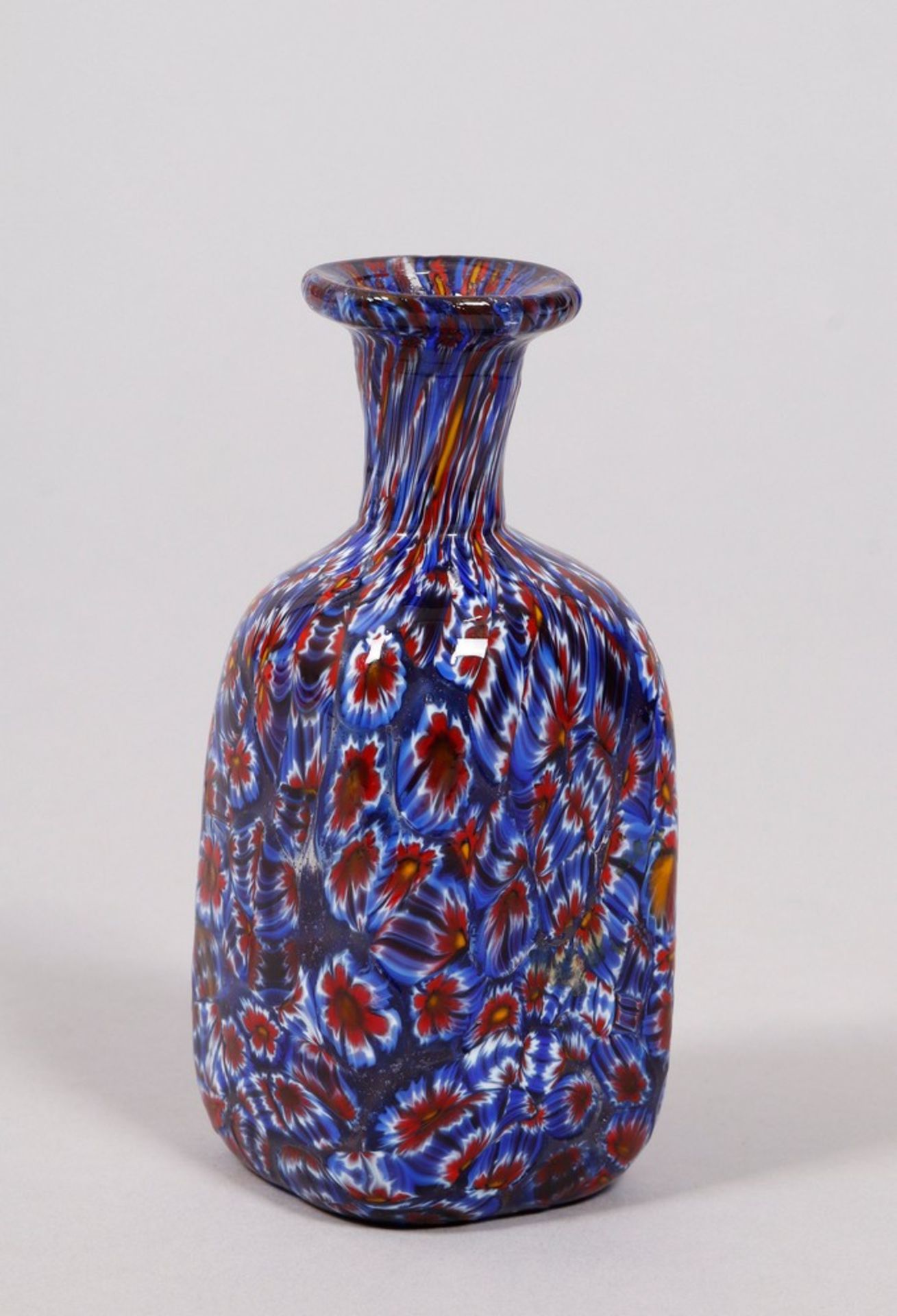 Small bottle vase, probably Vetreria Campanella, Murano, Italy, mid-20th C.