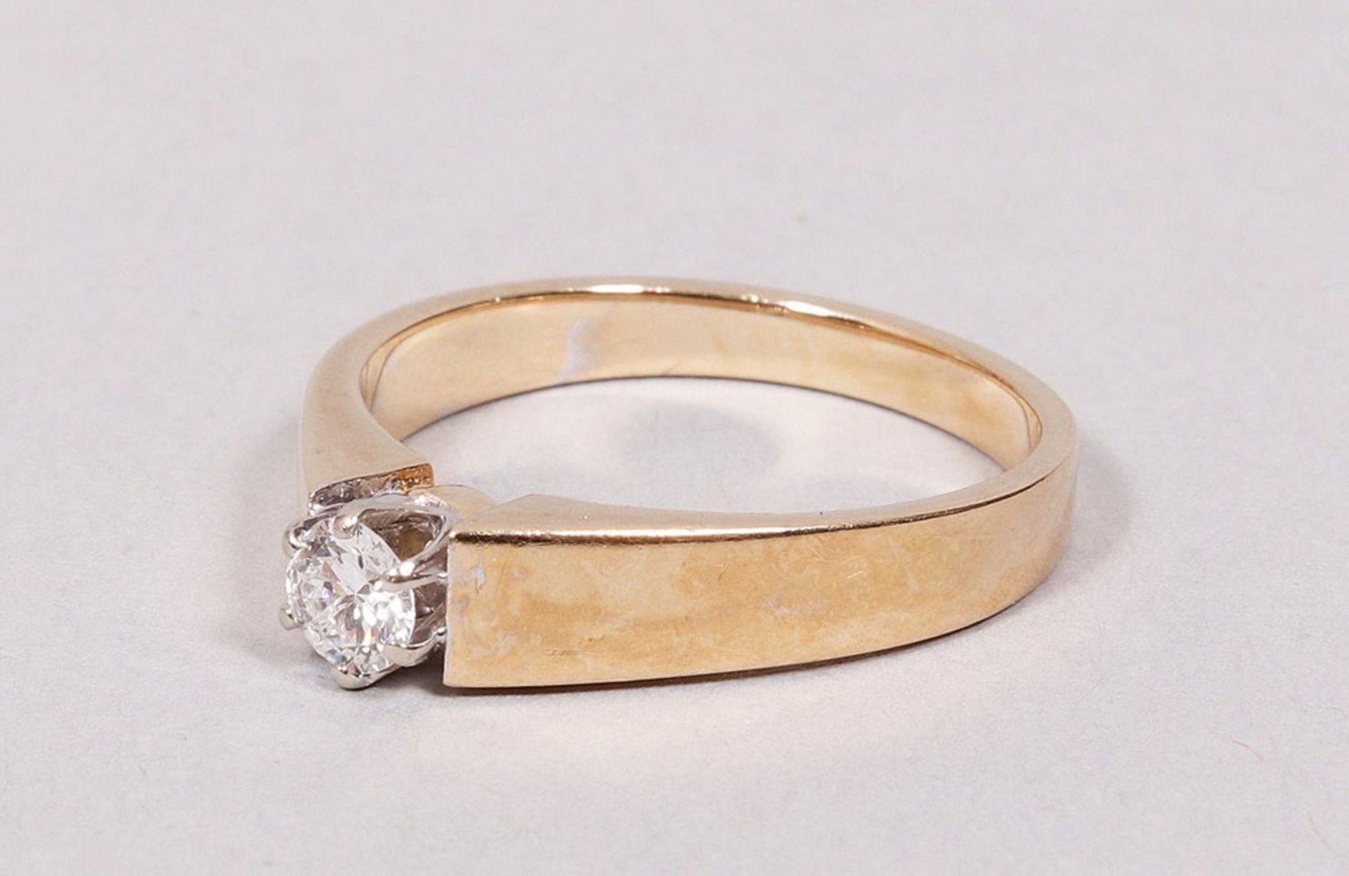 Ring, so-called engagement ring solitaire, 585 gold - Image 3 of 5