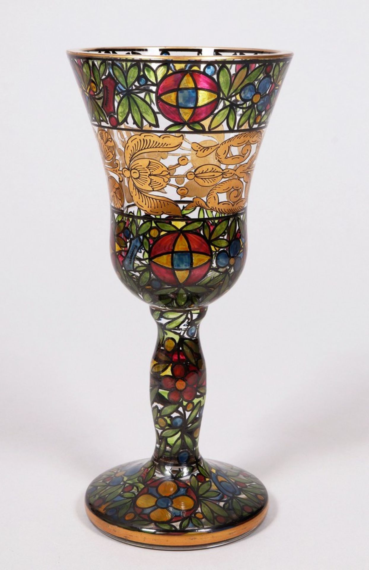 Art Nouveau goblet, probably Steinschönau, c. 1910