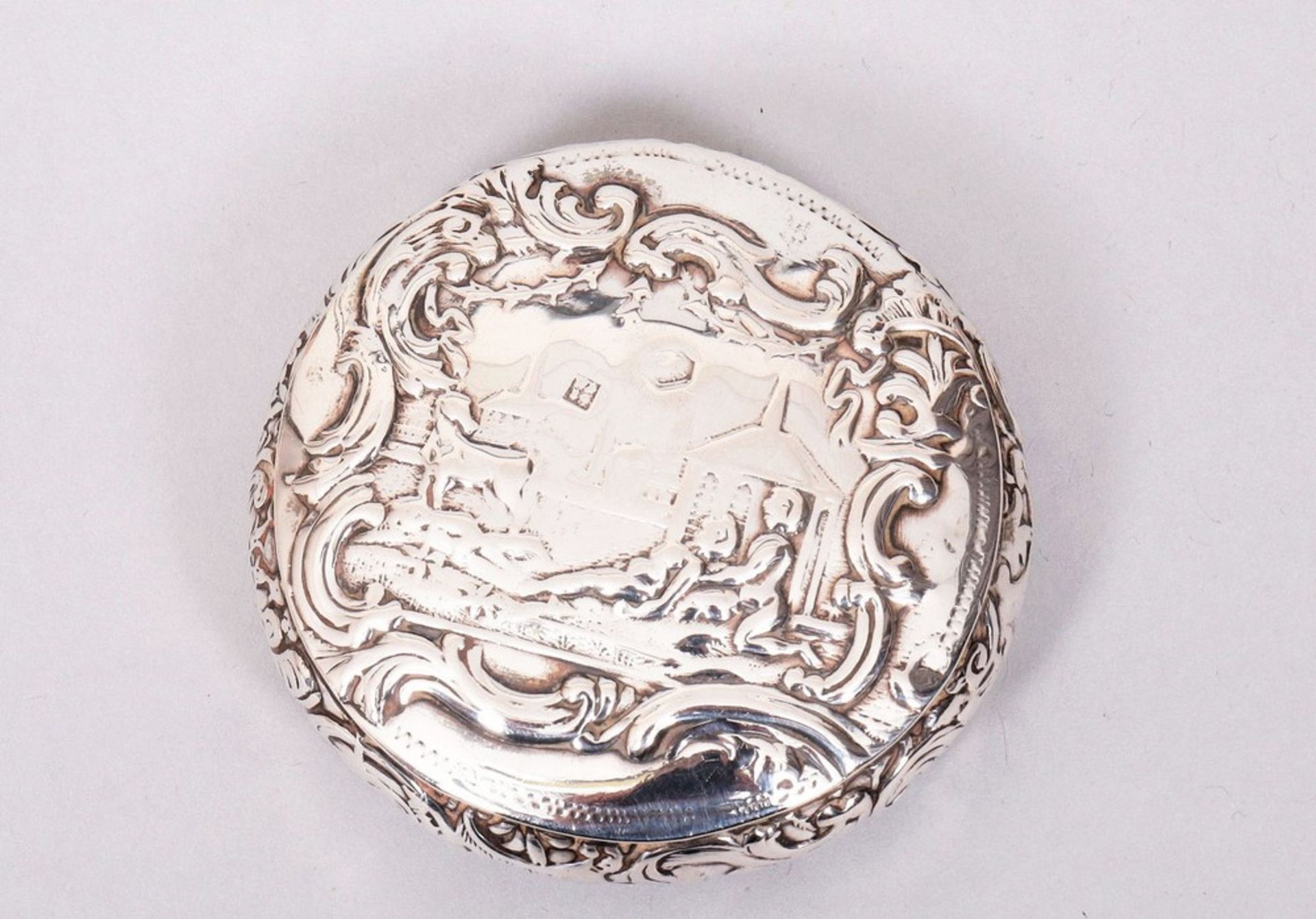 Small lidded box, silver, Netherlands, 1892 - Image 4 of 5