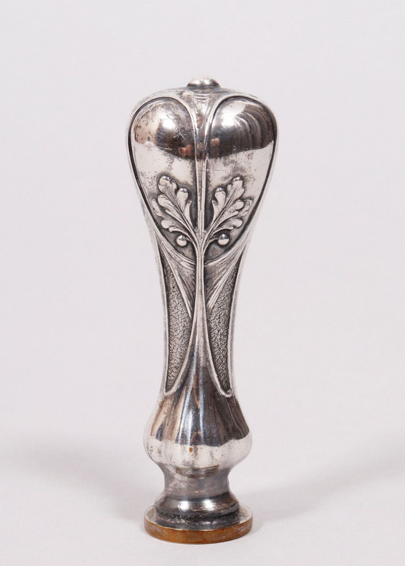 Konvolut Jugendstil-Petschaften, versilbert/Silber, wohl deutsch, um 1900, 5-tlg.  - Bild 7 aus 12