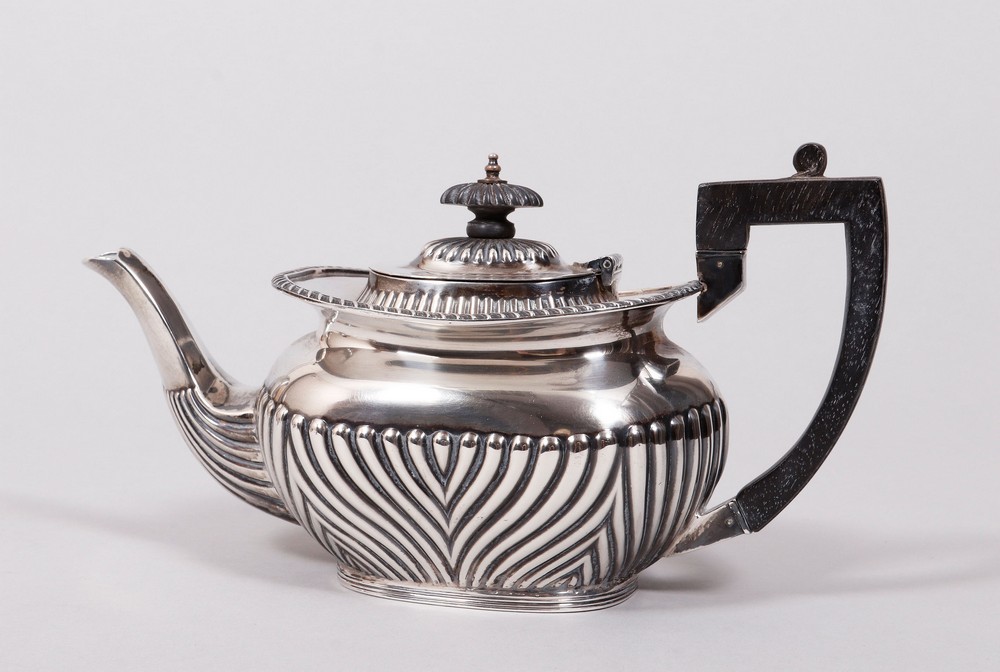 Tea set, 925 silver, James Dixon & Sons/Williams Ltd., Sheffield/Birmingham, c. 1904/9, 3 pcs. - Image 2 of 9