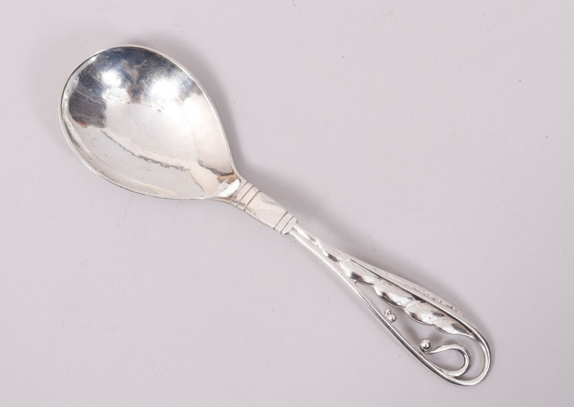Cream spoon, 830 silver, Georg Jensen, Copenhagen, c. 1924
