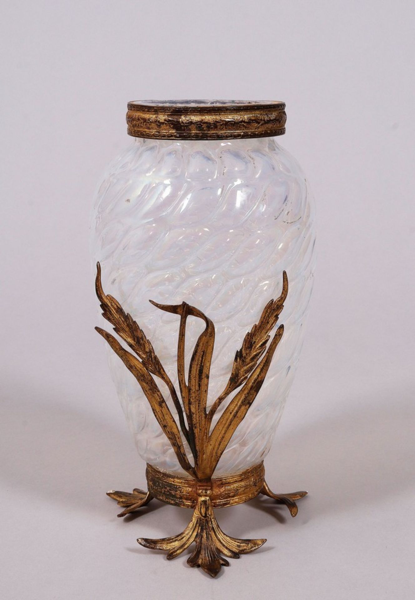 Jugendstil-Vase, wohl Böhmen, um 1900 