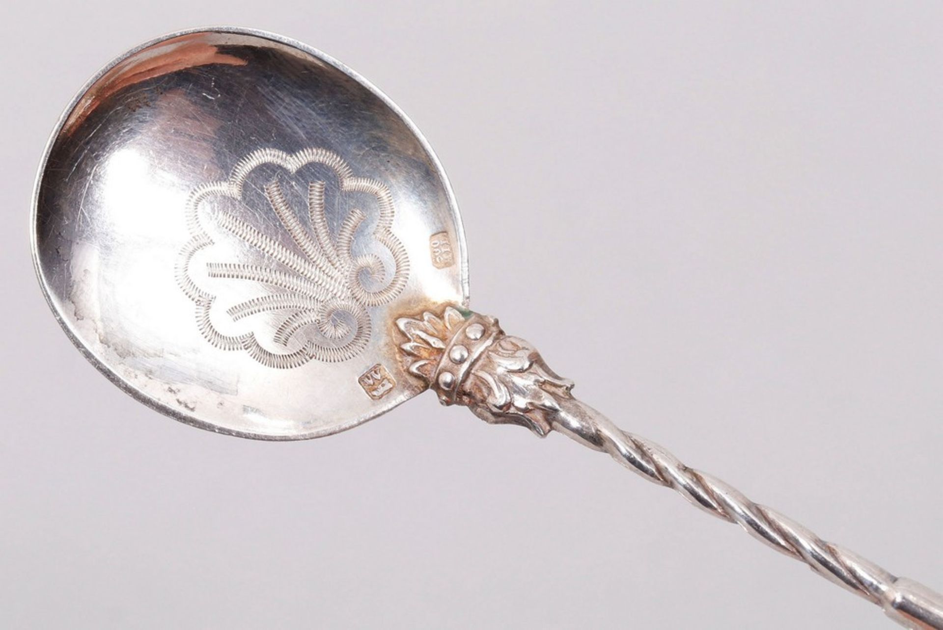 Historicism pie cutlery, Wolfers Frères, Brussels, late 19th C., 10 pcs. - Image 3 of 7