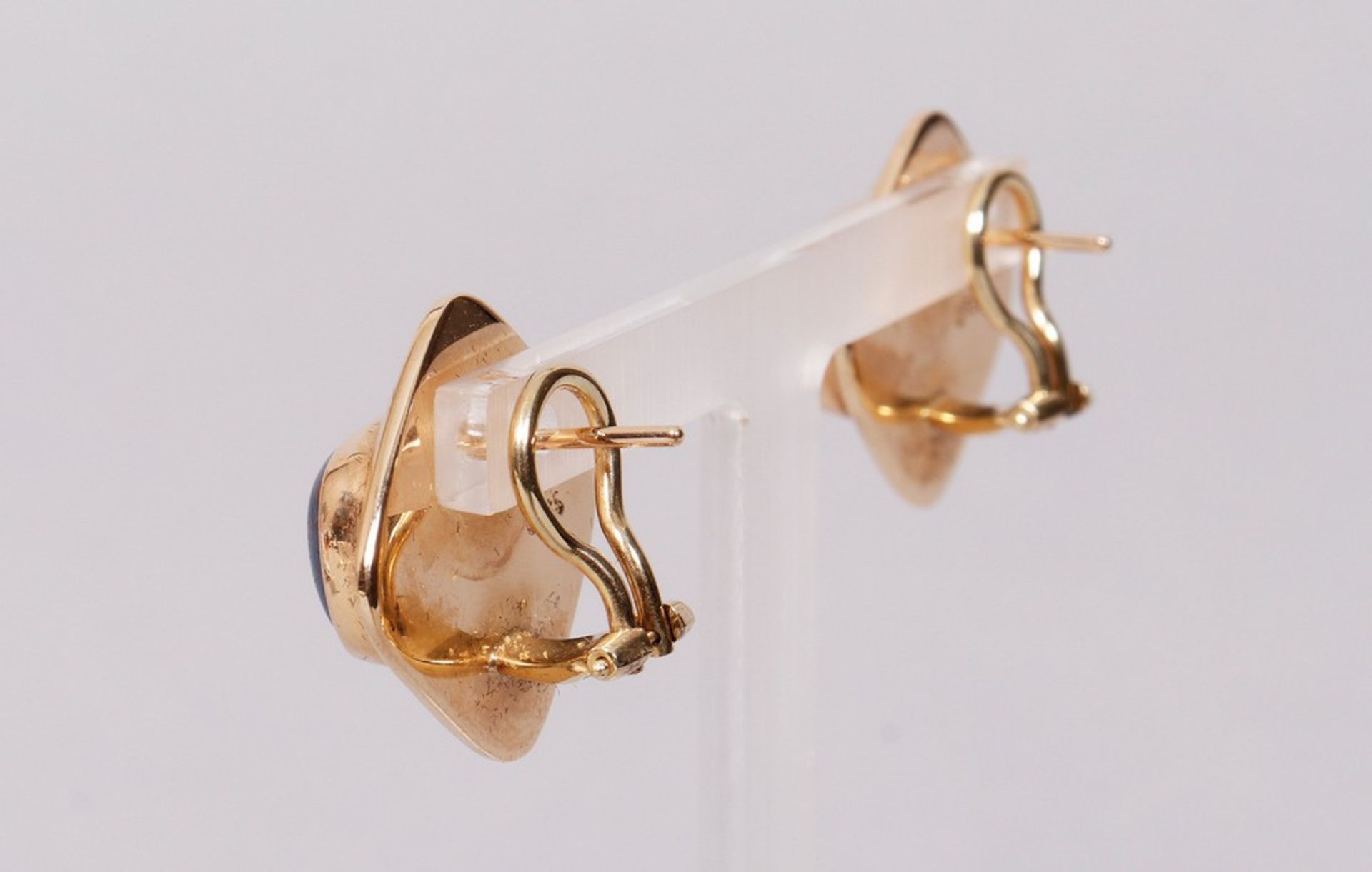 Pair of clip-on earrings, 585 gold - Image 4 of 4