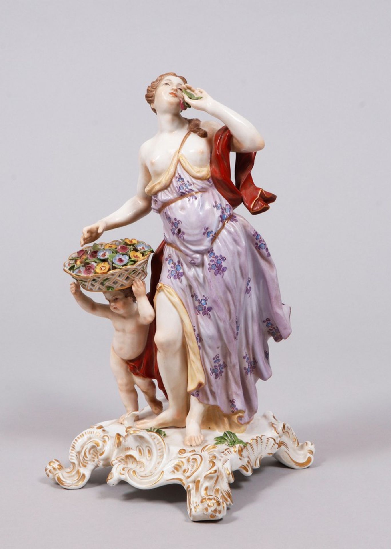 "Der Frühling", Meissen, Ende 19.Jh., Entwurf Johann Friedrich Eberlein (1695 - 1749) 