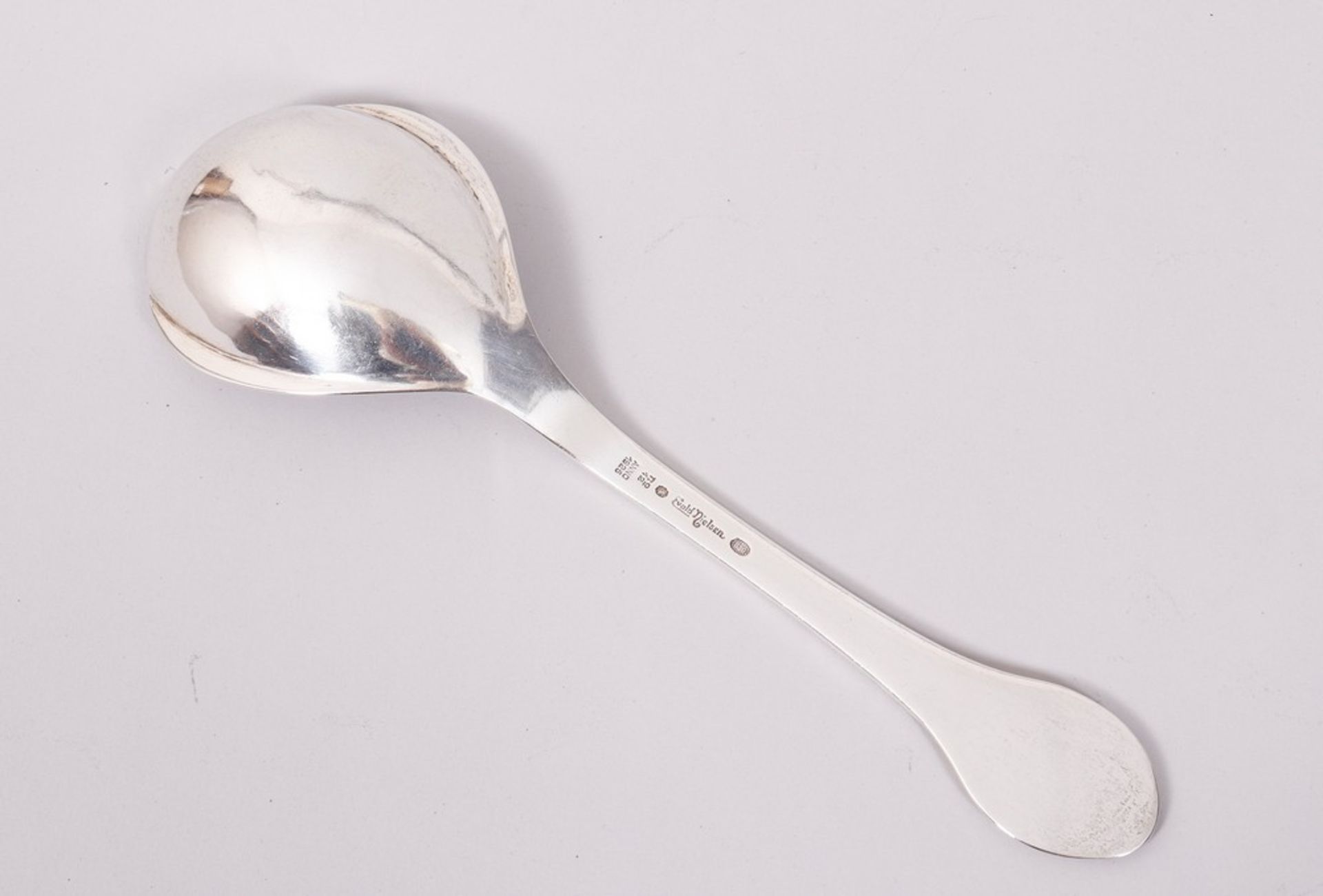 Serving spoon, 830 silver, Evald Nielsen, Copenhagen, c. 1926 - Image 2 of 3