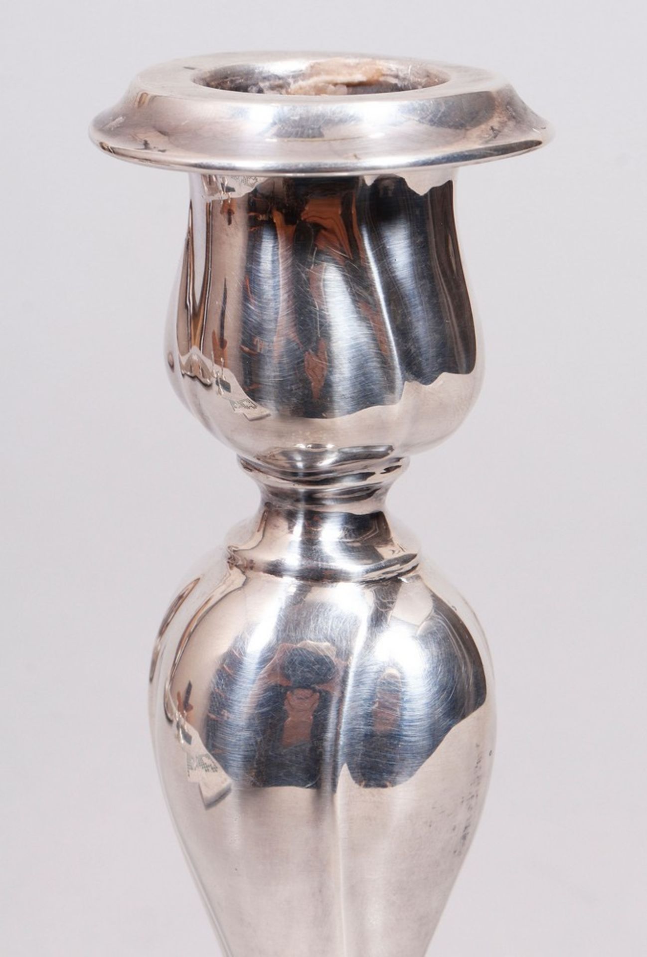 Table candlestick, 835 silver, Emil Hermann, Waldstetten, 1st half 20th C. - Image 2 of 3