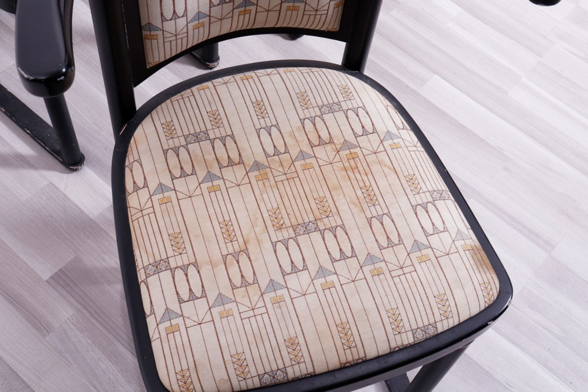 5 "Fledermaus" chairs, designed by Josef Hoffmann (1870, Pirnitz, Moravia - 1956 in Vienna), manufa - Image 3 of 4