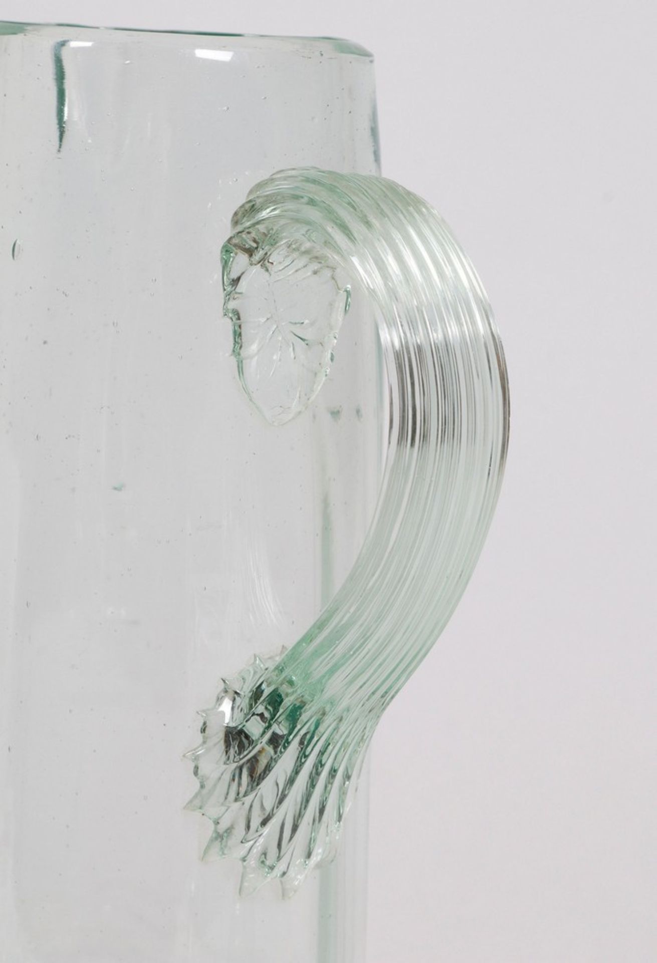 Mixed lot of glass jug and vase, 2 pieces, probably Krumau, 20th C. - Image 3 of 8