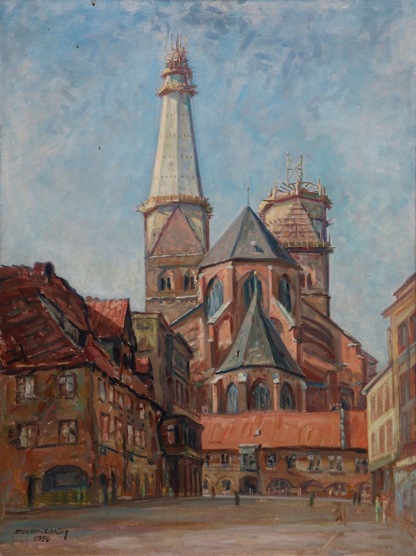 Fritz Moeller-Schlünz (1900, Schwaan - 1990, Lübeck) - Image 2 of 4