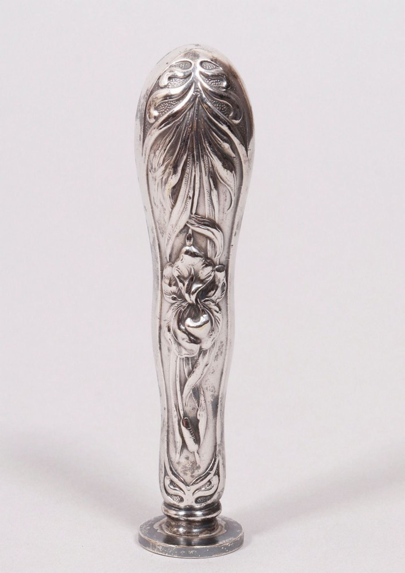 Konvolut Jugendstil-Petschaften, versilbert/Silber, wohl deutsch, um 1900, 5-tlg.  - Bild 5 aus 12