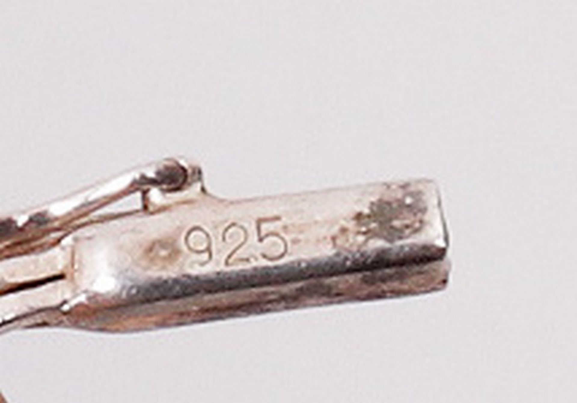 Kameen-Collier, 925er Silber, wohl deutsch, Mitte 20.Jh.  - Bild 4 aus 4