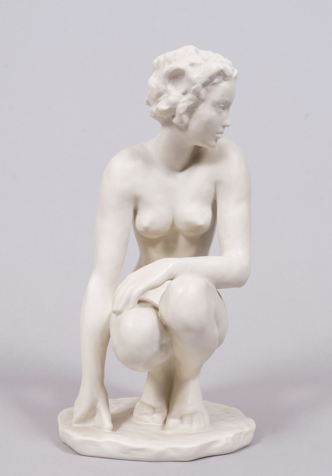 "Hockende", Entwurf Fritz Klimsch (1870, Frankfurt a.M. - 1960, Freiburg), Ausführung Rosenthal, 20 - Bild 2 aus 9