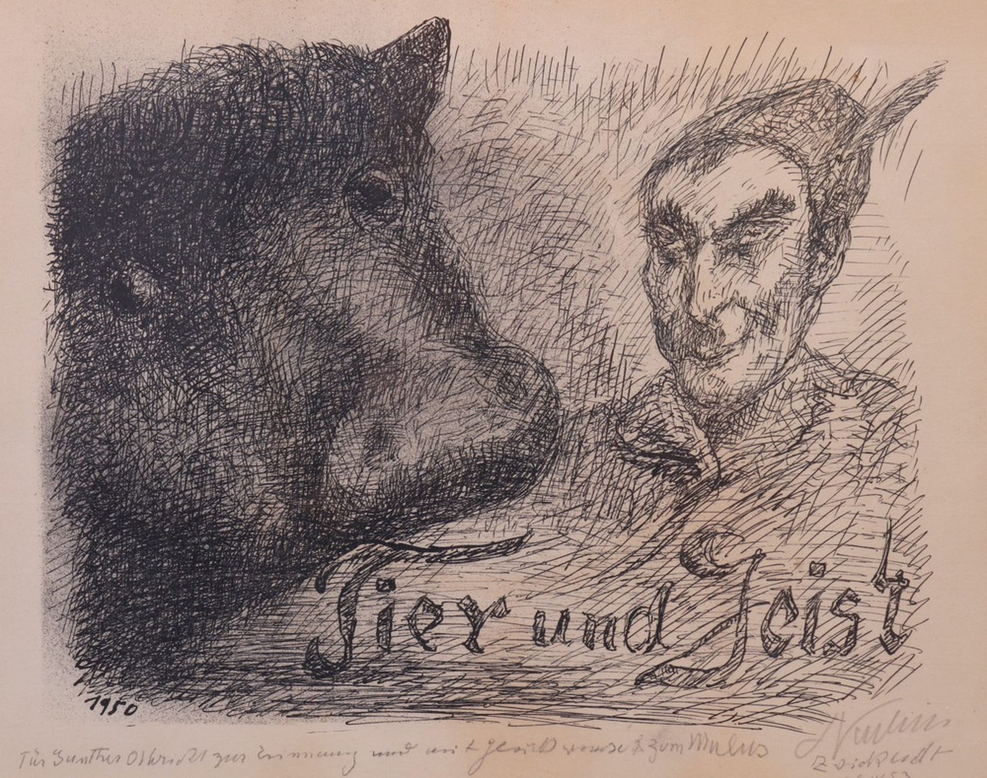 Alfred Leopold Isidor Kubin (1877, Leitmeritz, Böhmen - 1959, Zwickledt, Gemeinde Wernstein am Inn) - Bild 2 aus 3