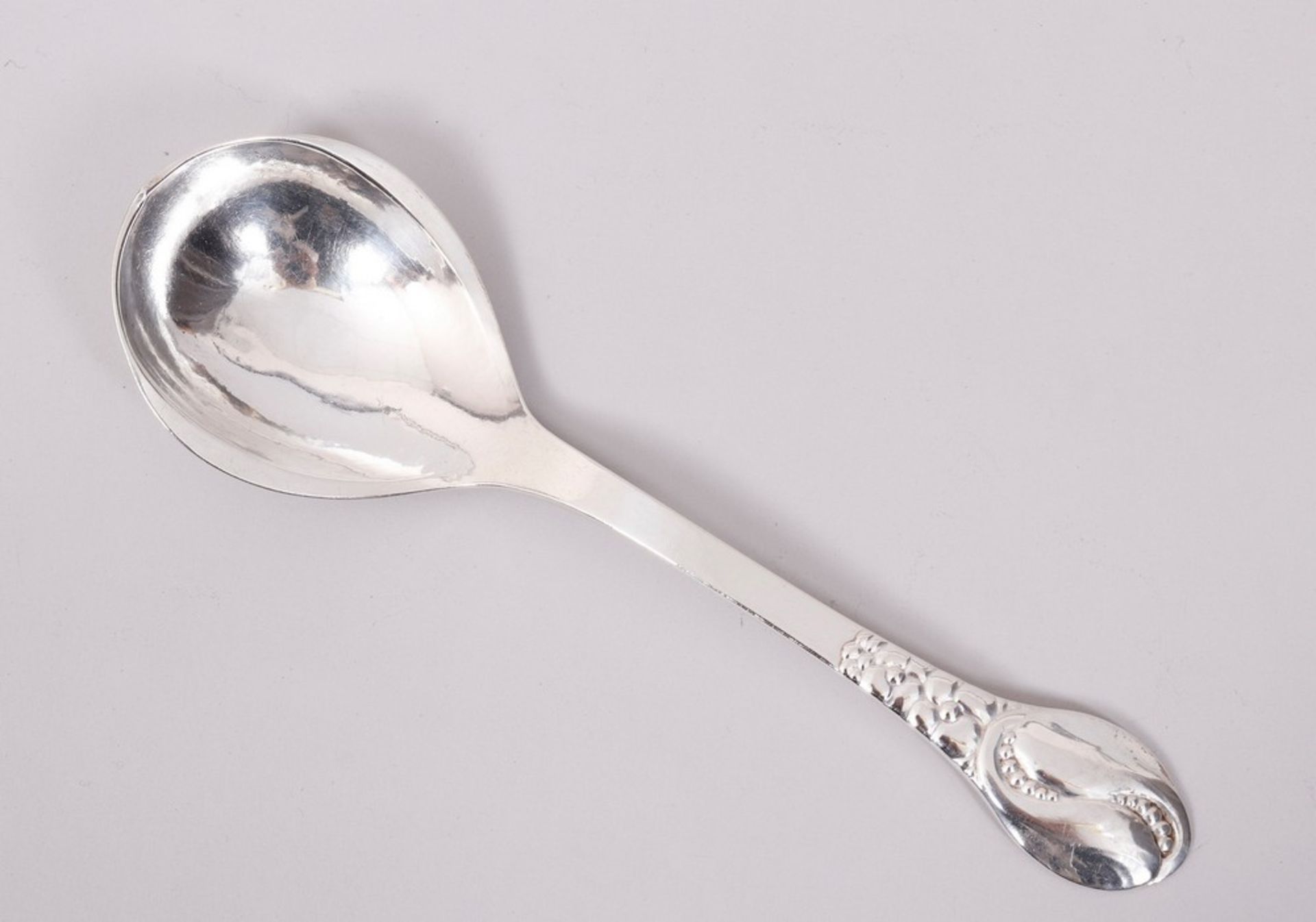 Serving spoon, 830 silver, Evald Nielsen, Copenhagen, c. 1926