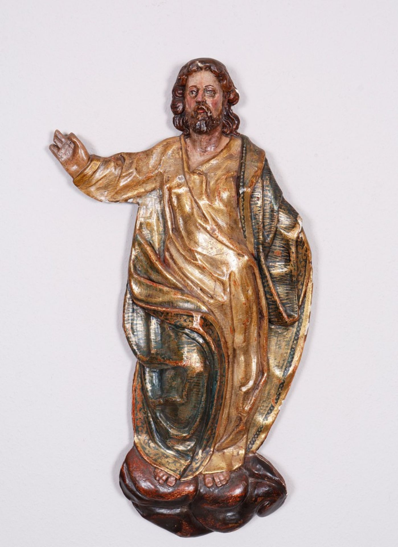 Wandrelief "Auferstehungschristus", wohl süddeutsch, 19.Jh. 