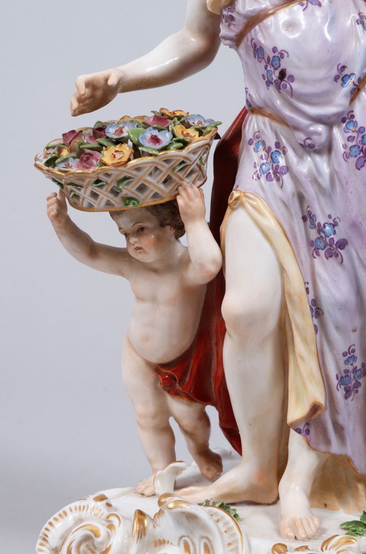 "Der Frühling", Meissen, Ende 19.Jh., Entwurf Johann Friedrich Eberlein (1695 - 1749)  - Bild 3 aus 7