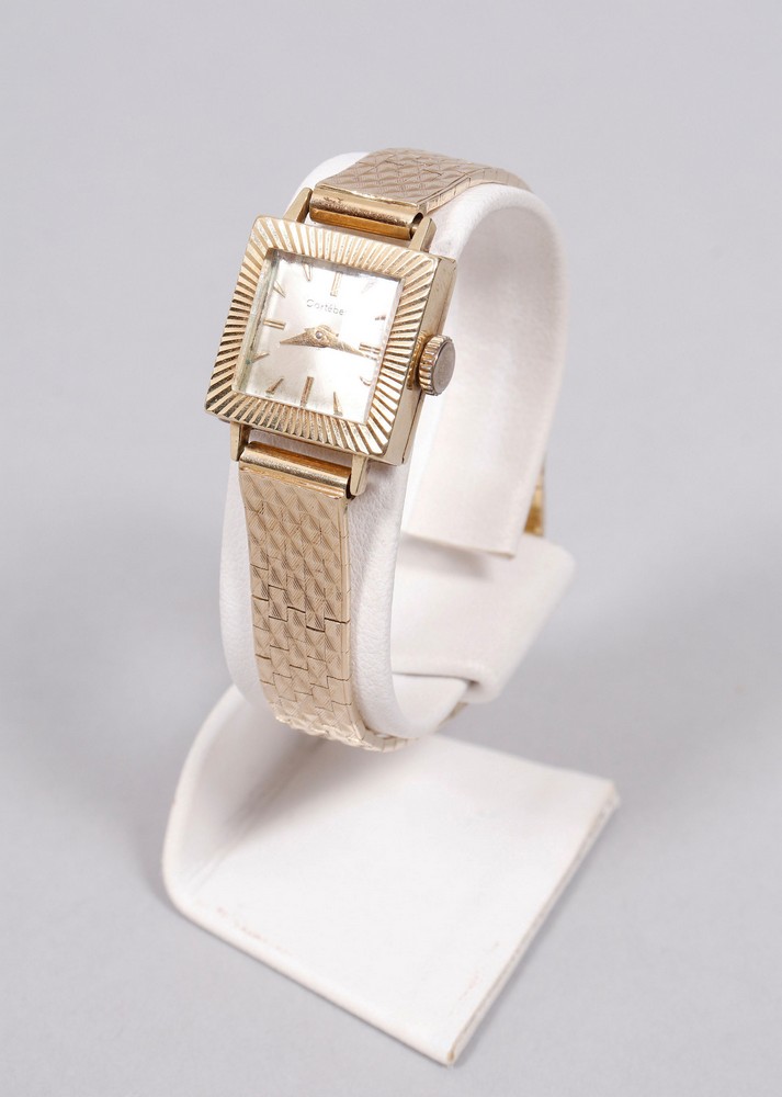 Ladies' wristwatch, 14K/585 gold, Cortébert