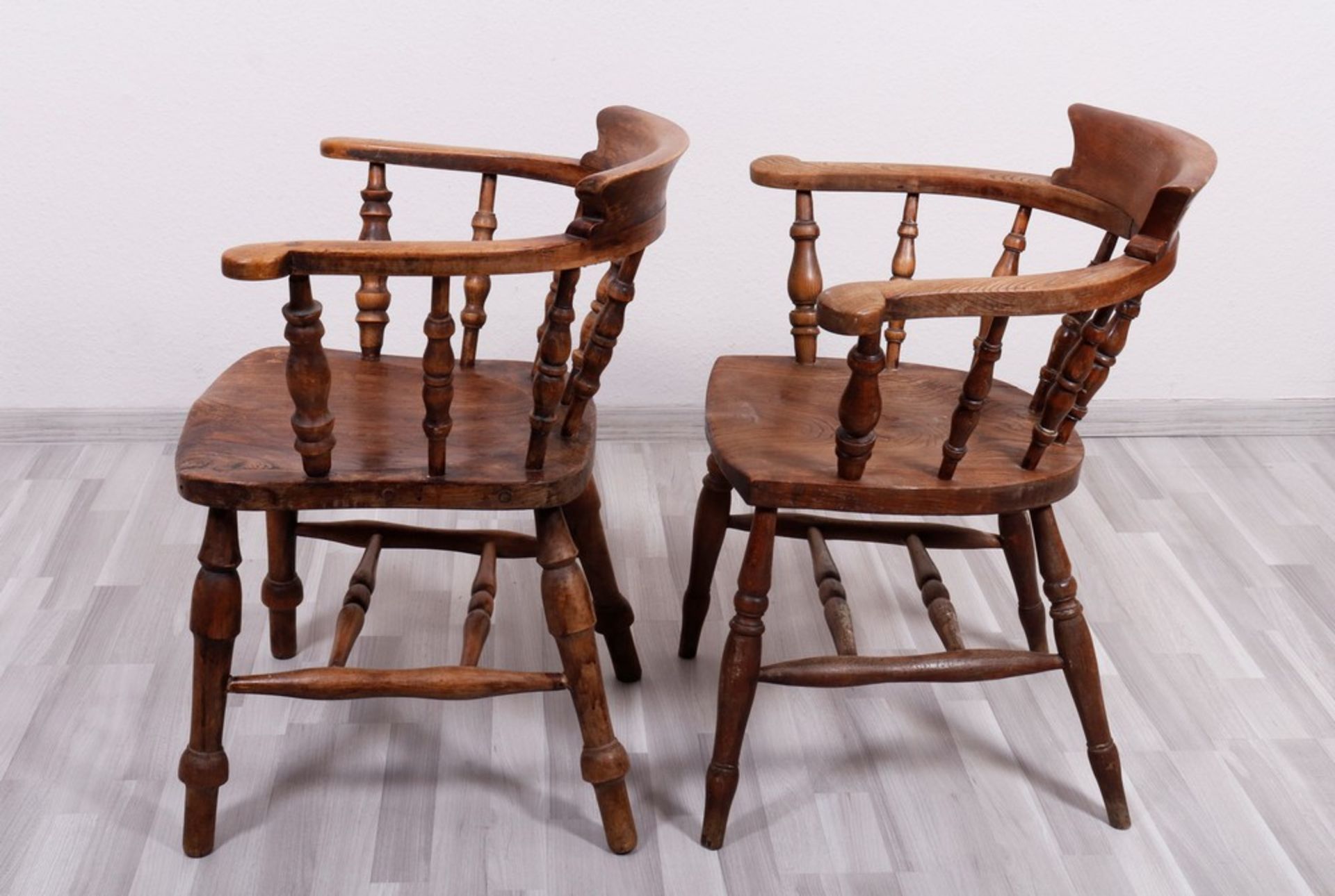 5 Smokers Chairs, England, 19th/20th C. - Image 2 of 4