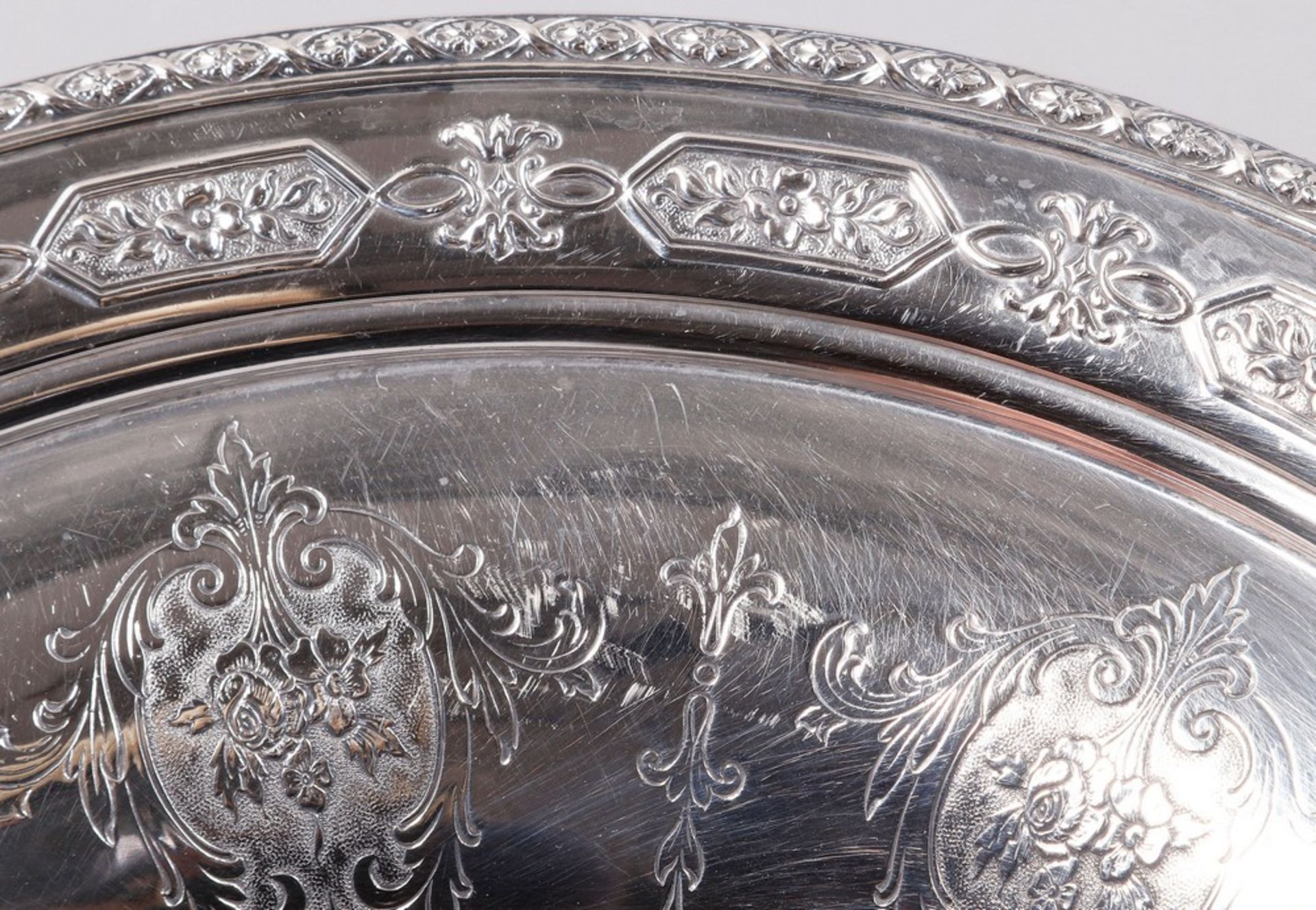 Flat bowl, 925 silver, Towle Silversmiths, USA, 1st half of the 20th C. - Image 5 of 8