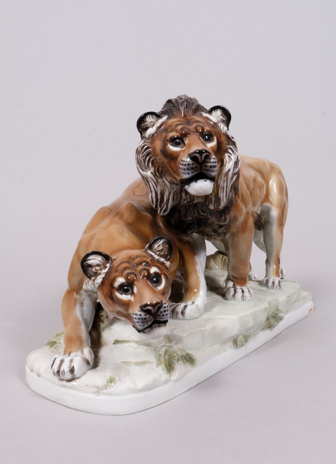 Large group of lions, design Max Hermann Fritz for Rosenthal, 1930s - Image 3 of 9