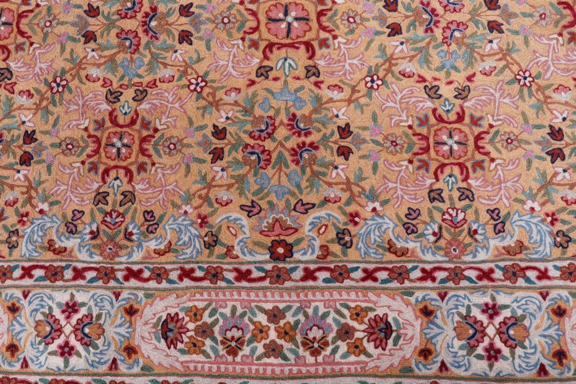 Tapestry, oriental Resht embroidery - Image 3 of 3