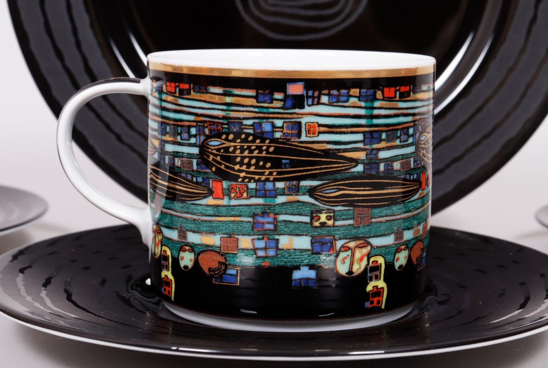 Coffee service, design Friedensreich Hundertwasser (1928-2000) for Gruener Janura, Königl. priv. Po - Image 12 of 18