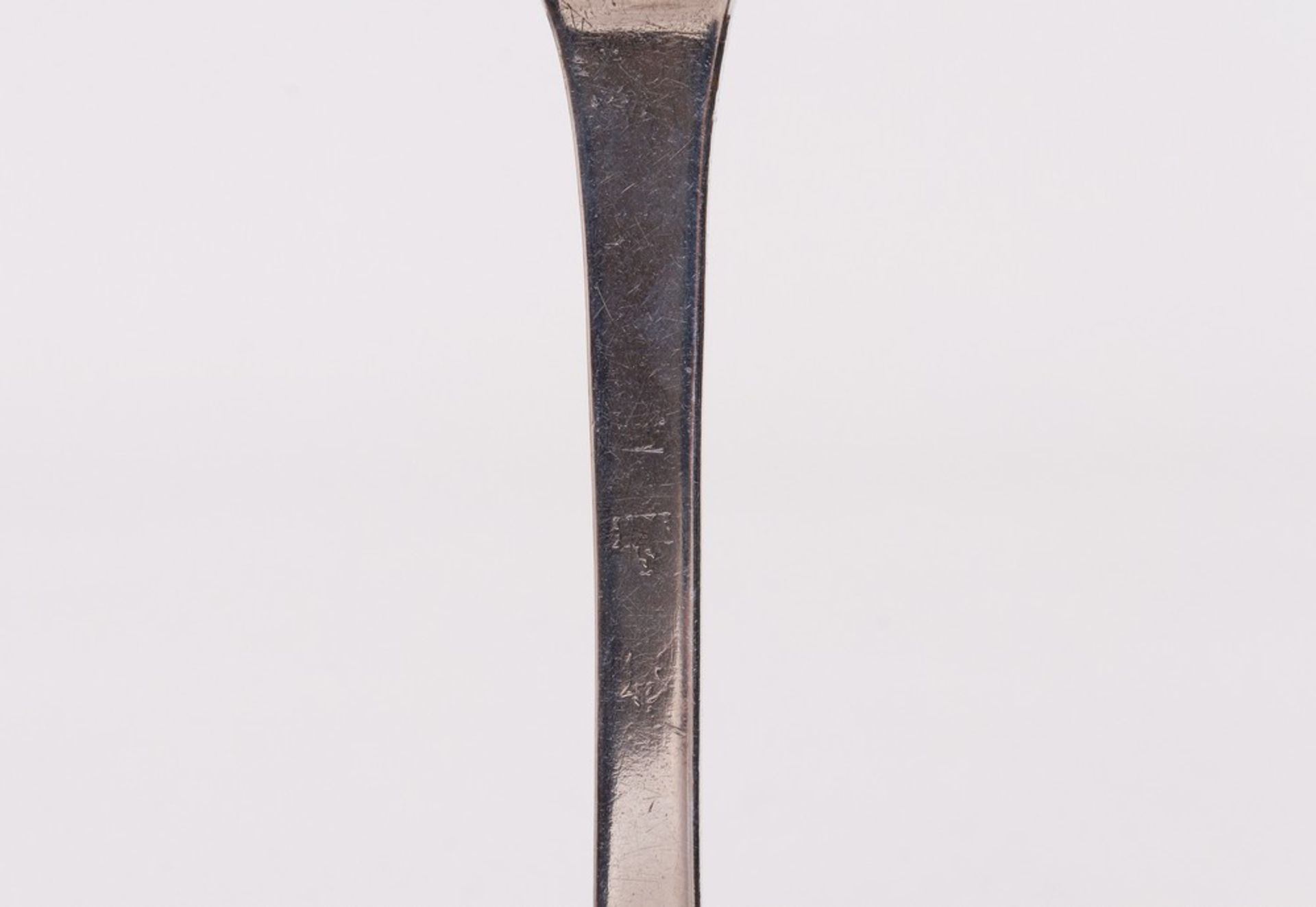 Large serving spoon, 900 silver (tested), probably Aachen, 19th C. - Image 3 of 3