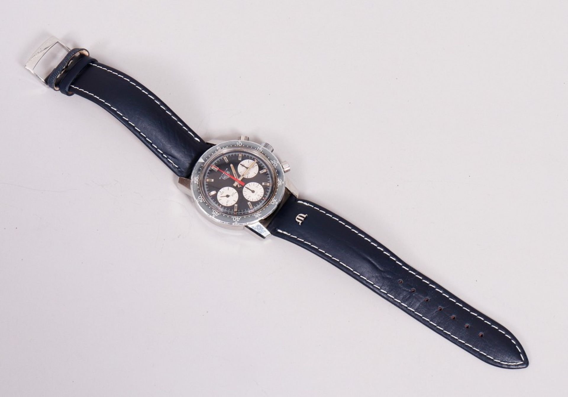 Wristwatch, Heuer Autavia, Oversize Chronograph Ref. 2446C, c. 1971, - Image 3 of 6