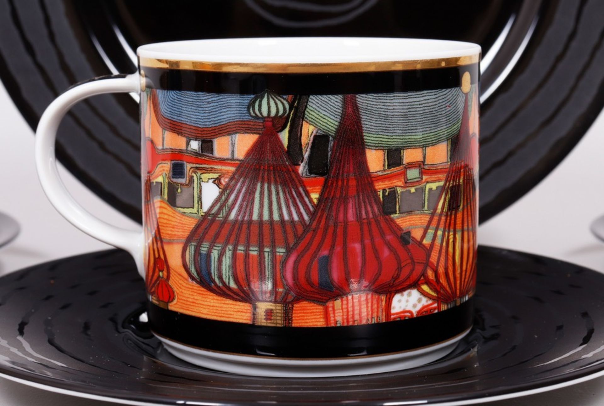 Coffee service, design Friedensreich Hundertwasser (1928-2000) for Gruener Janura, Königl. priv. Po - Image 8 of 18