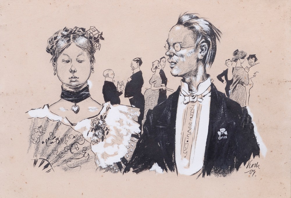 Fritz Koch-Gotha (1877, Eberstädt - 1956, Rostock), 2 drawings - Image 2 of 6