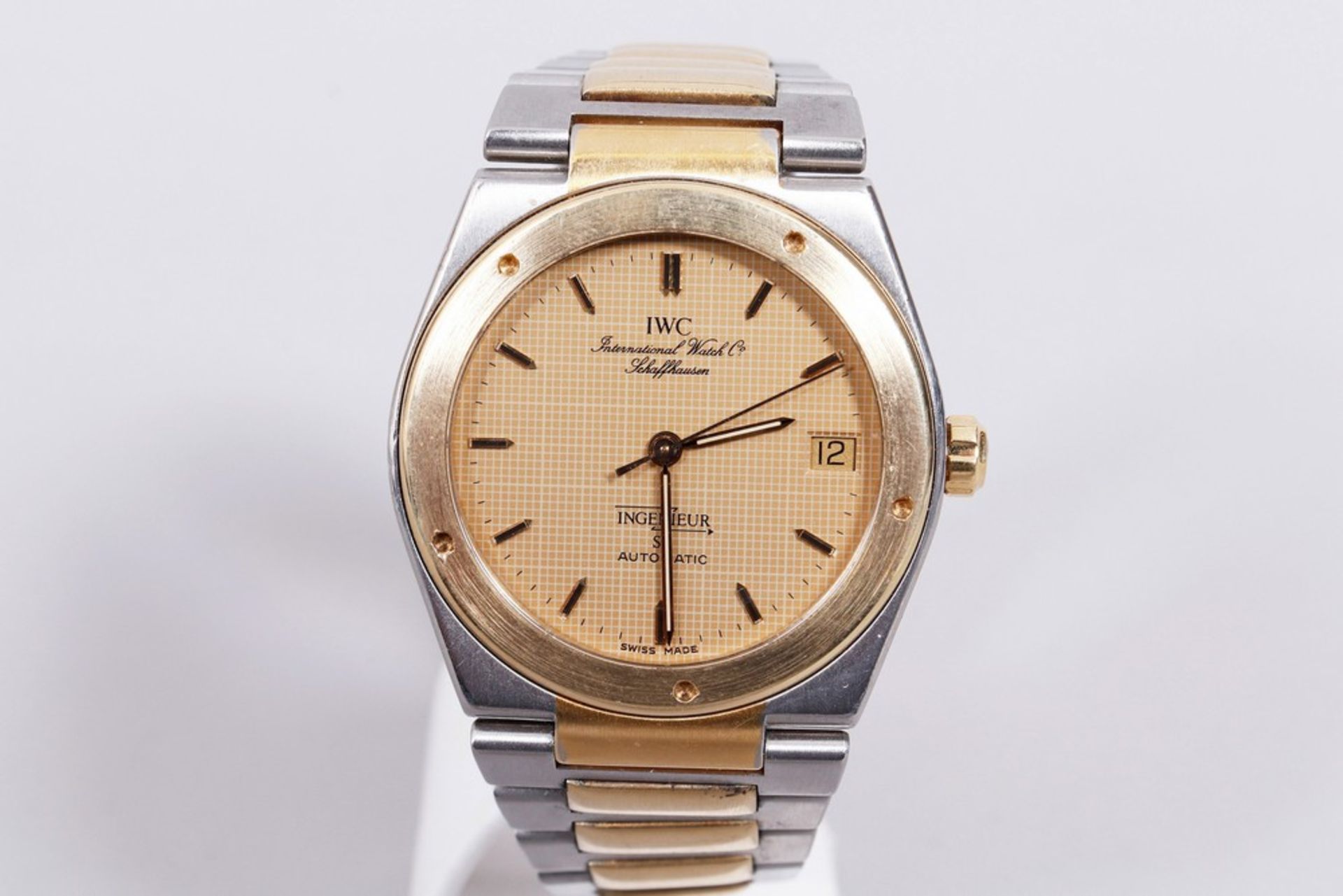 Seltene Armbanduhr, IWC, Ingenieur SL Automatic Stahl/Gold, um 1995  - Bild 2 aus 7