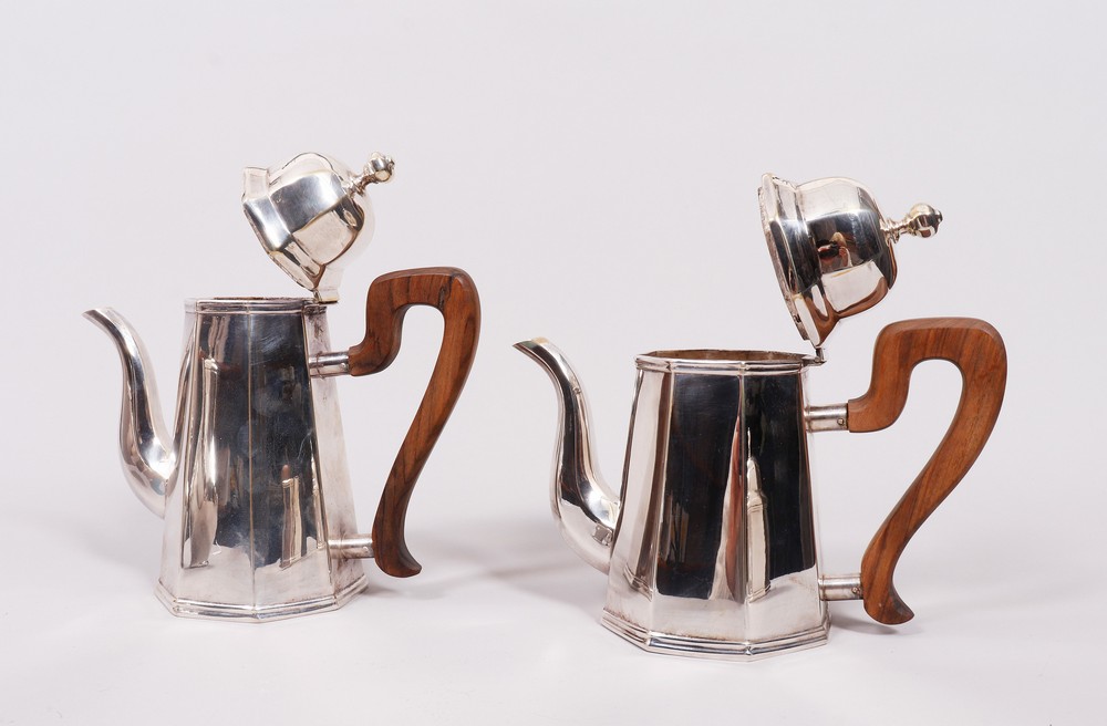 Coffee/tea set, 800 silver, Padua, Italy, 2nd H. 20th C., 4 pcs. - Image 2 of 4